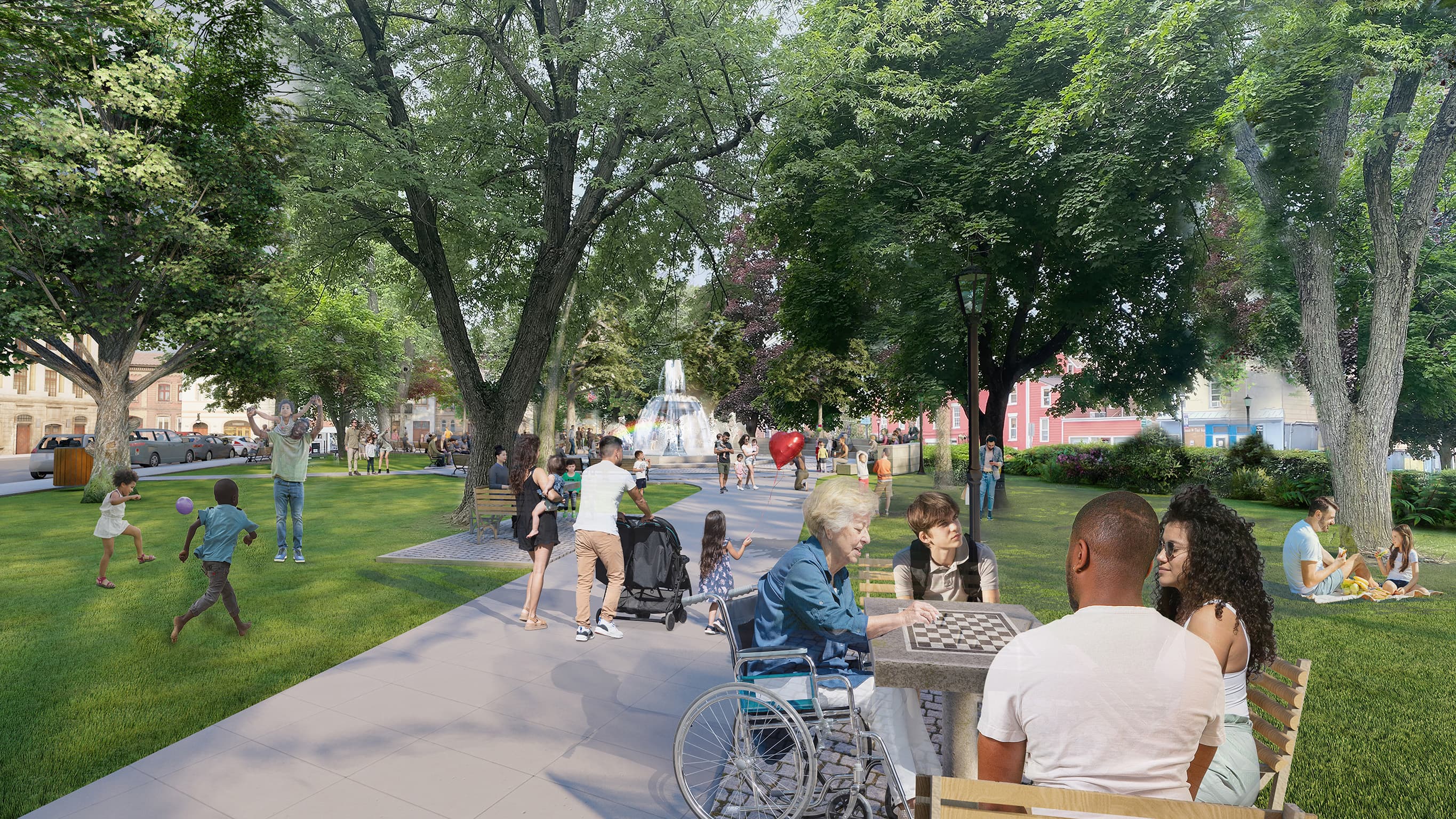 Restored public square rendering