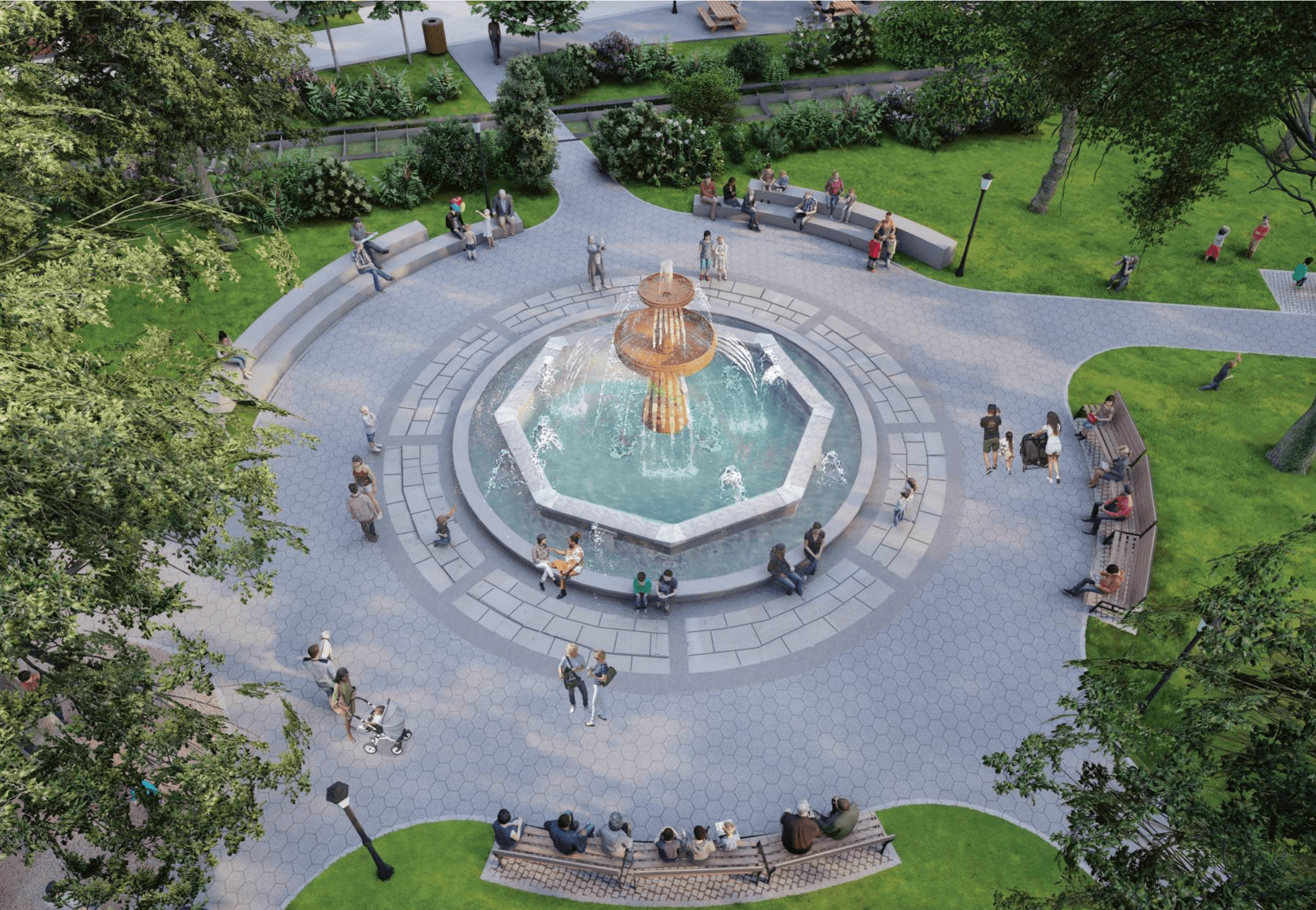 Hudson Public Square rendering