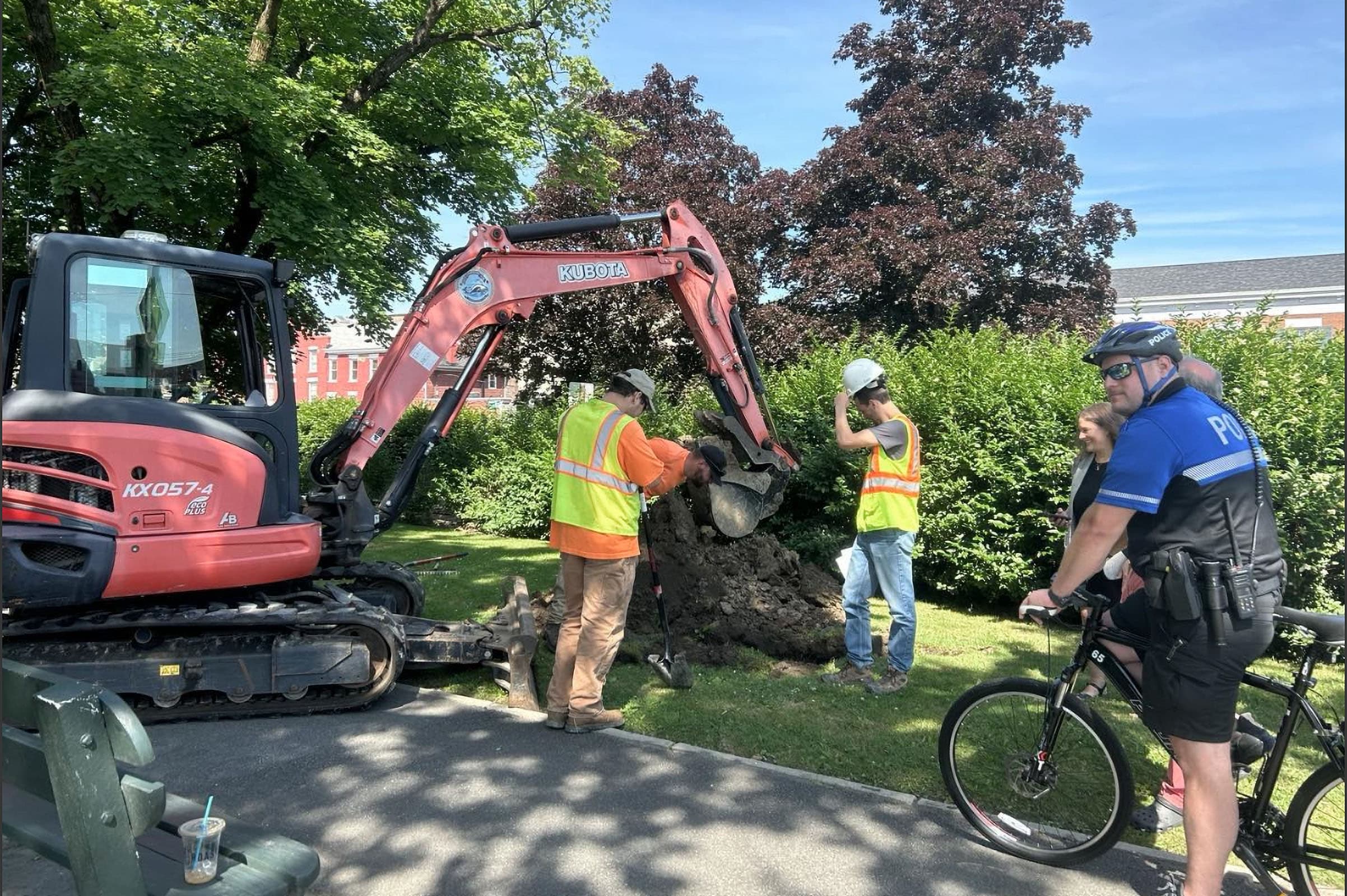 Hudson Public Square aerial view